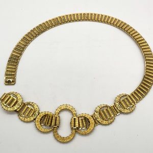 Rare 1960s Vintage Gold Link Belt – Ethnic / Middle Eastern Look
